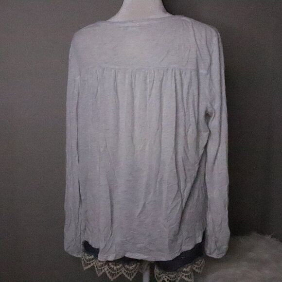 GAP | Split V Neck Long Sleeve Top XL - Picture 4 of 7